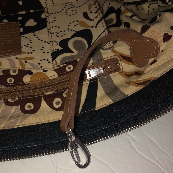 Brighton D549273 Black/Brown Genuine Leather Woven Strap Shoulder/Crossbody Bag - Picture 9 of 10